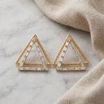 Zareeva Dual Triangle Statement Earrings